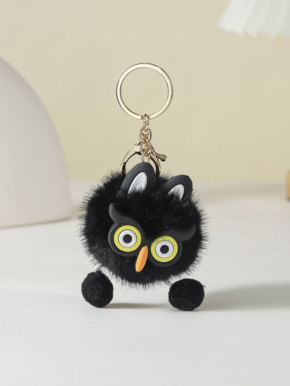 Cartoon Plush Owl Keychain Creative Keychain Cute Keychain