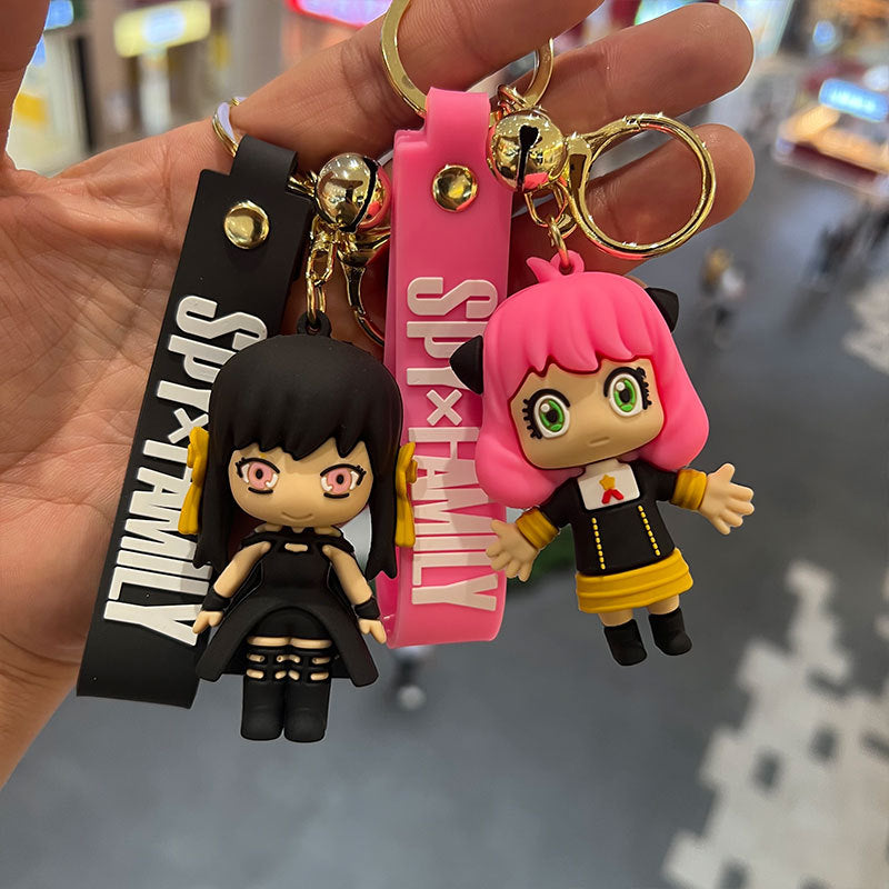 Cartoon PVC Silicone Keychains Creative Keychain
