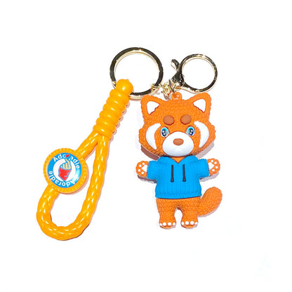Cartoon Bear PVC Soft Keychain Creative Keychain