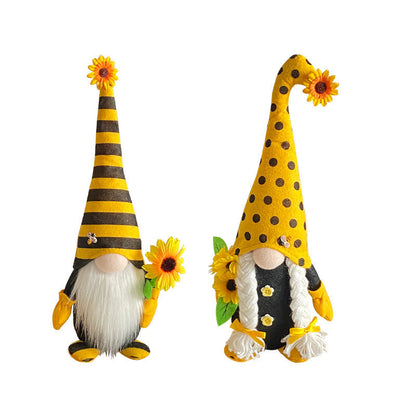 Bee Festival Long Hats, Fabric Figurine Ornaments