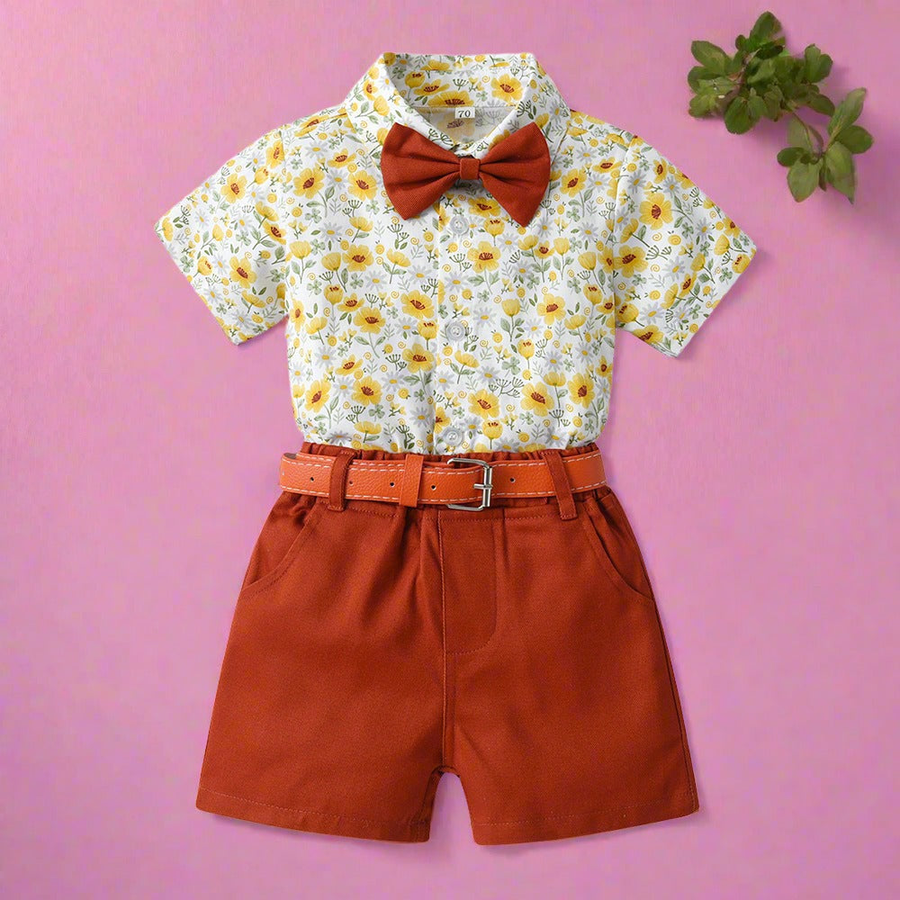 Children's Cotton Short Sleeved Shirt Sets