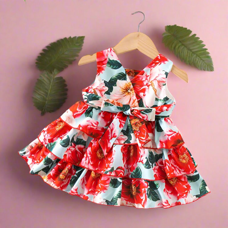 Little Girl Cotton Chiffon Dress Baby Clothes