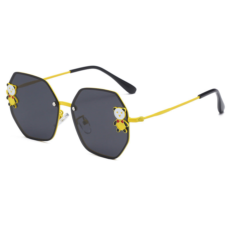 Resin Children's Cartoon Panda Sunglasses