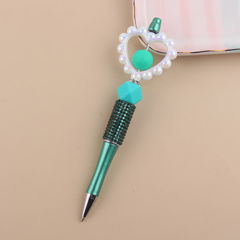 Beaded Pens Love Beaded Silicone Water Diamond Beaded