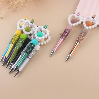 Beaded Pens Love Beaded Silicone Water Diamond Beaded
