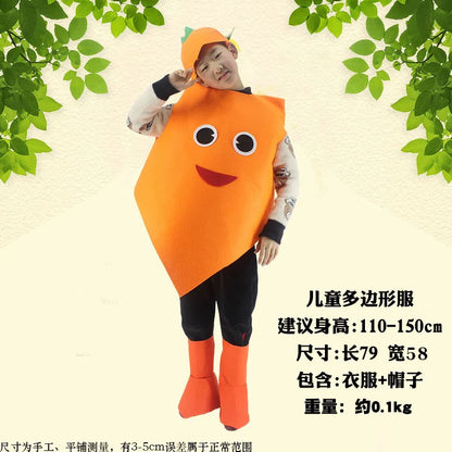 Children's Fruit and Vegetable Costume Environmental-Friendly