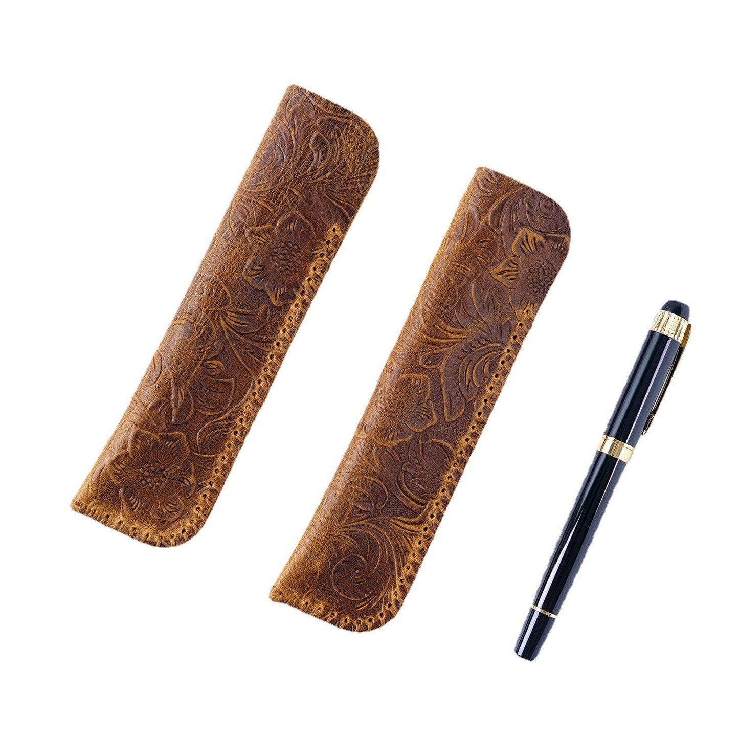 Retro Handmade Head Layer Cowhide Leather Knife Purse