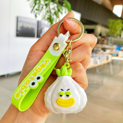 Fruit and Vegetable Series Silicone Keychains