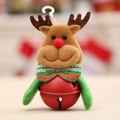 Polyester Christmas Tree Doll Bell Pendant