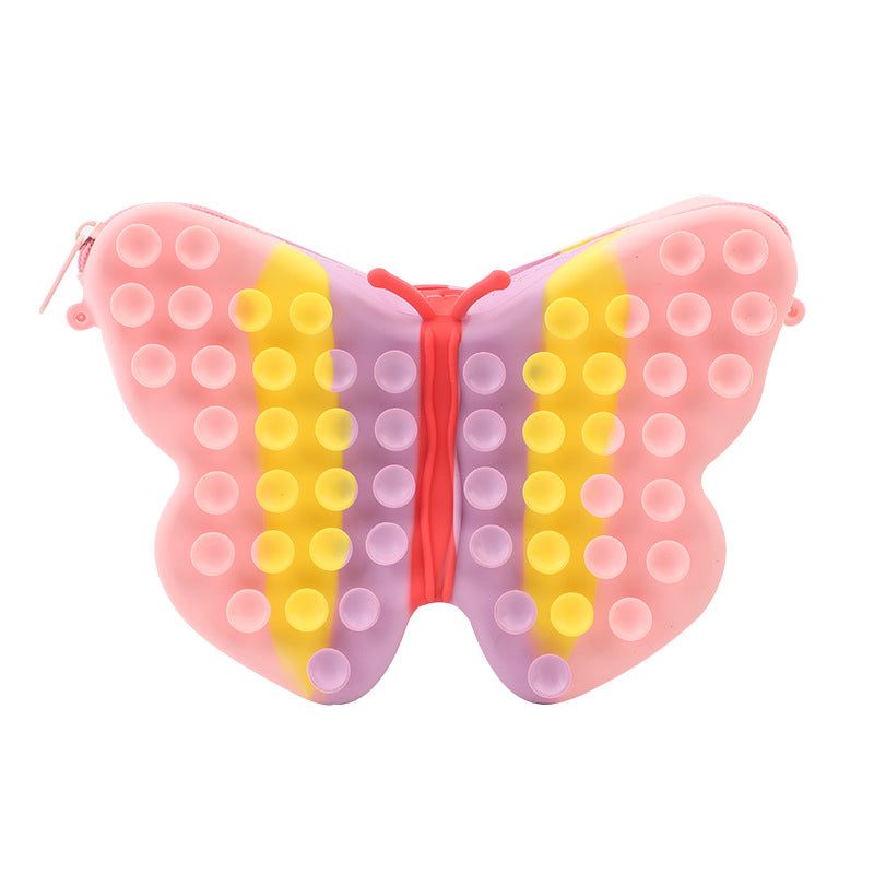 Silicone Butterfly Satchel Pressure Reducing Toys