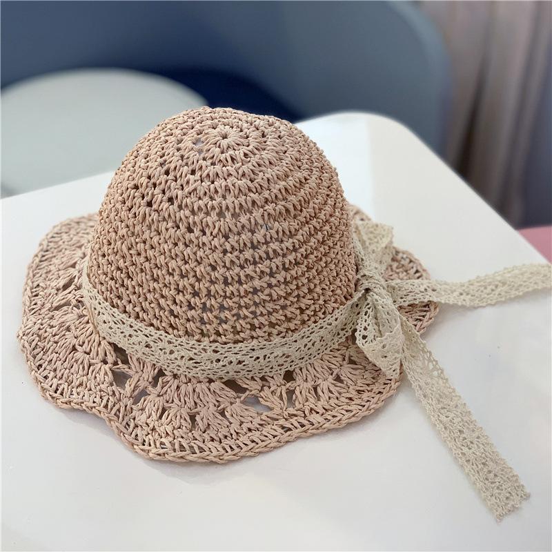 Kids Bow Straw Hat