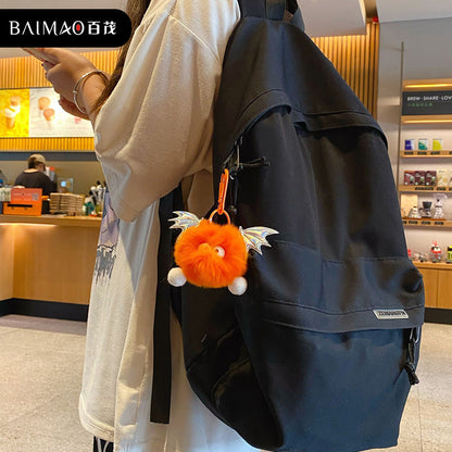 Little Devil Plush Ball Keychain