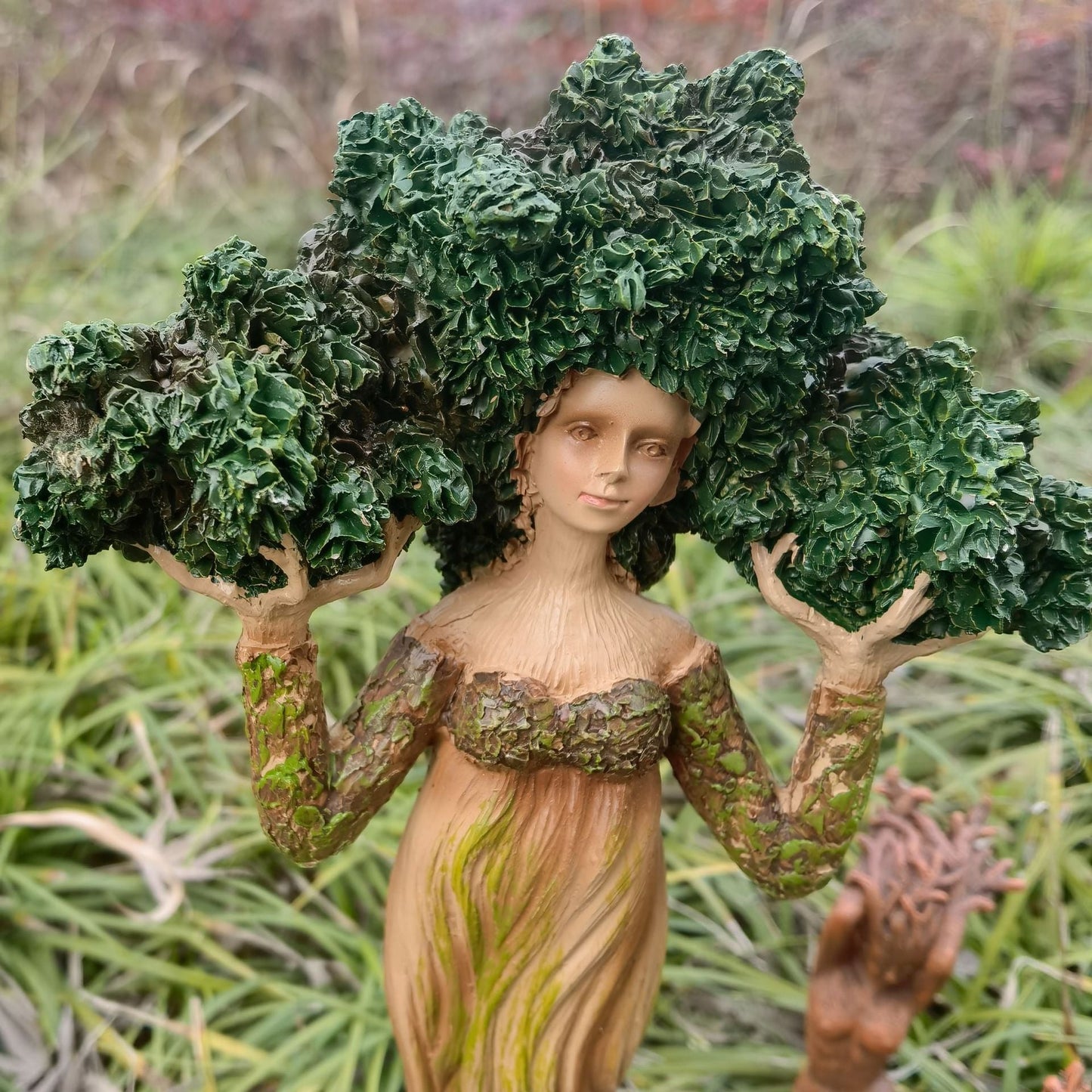 Mother Earth Tree God Statue Resin Craft Ornament