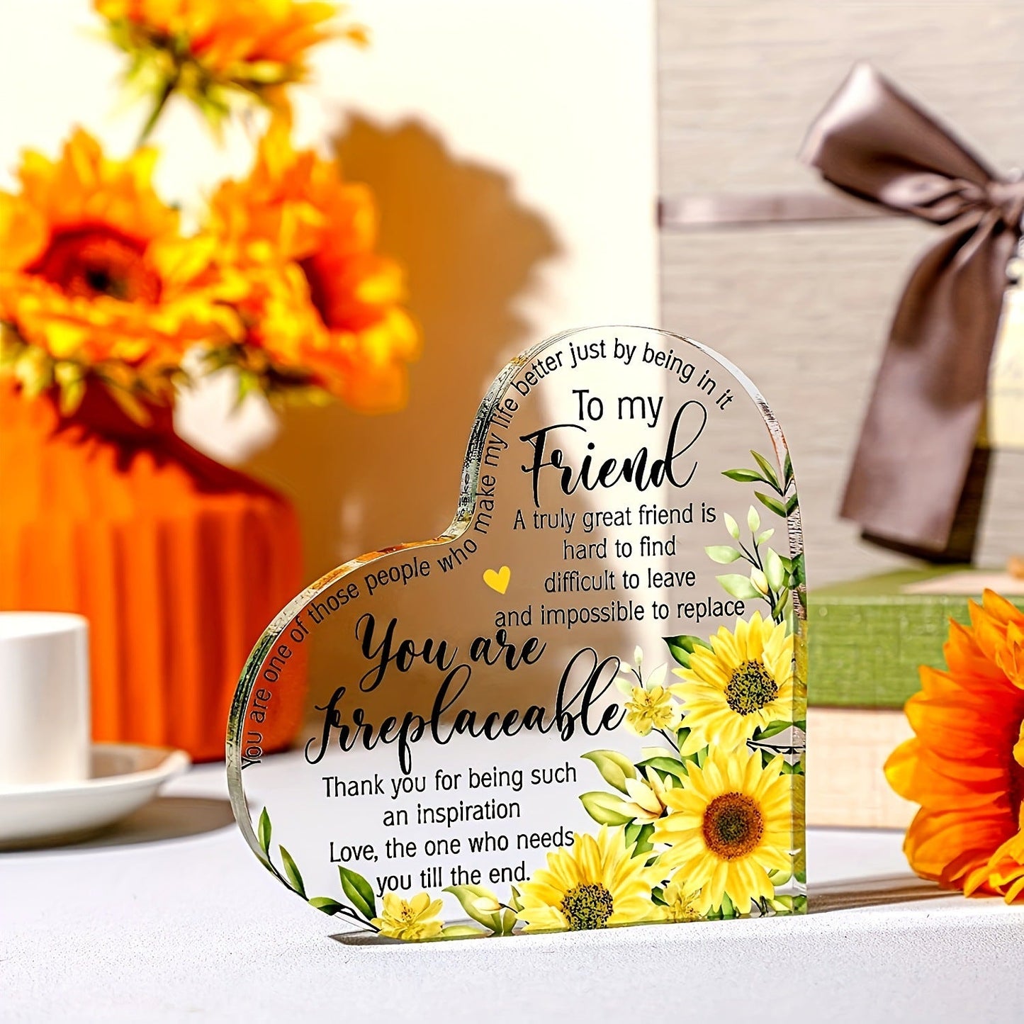 Transparent and Caring Acrylic Ornaments for Mother's