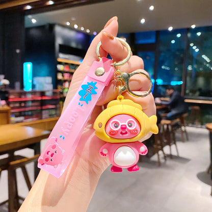 Cartoon Keychains School Bag Pendant Creative Keychain
