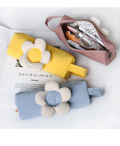 Flower Canvas Pencil Case