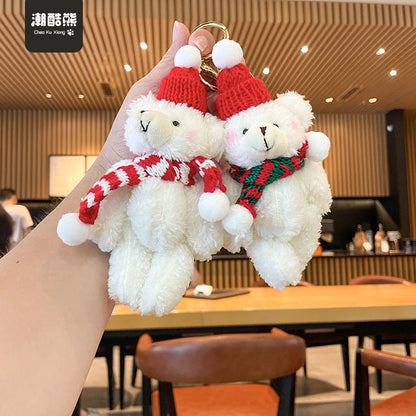 Christmas Plush Doll Keychains