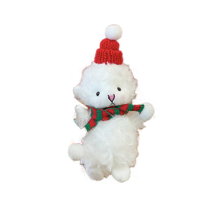 Christmas Plush Lamb Doll Keychain