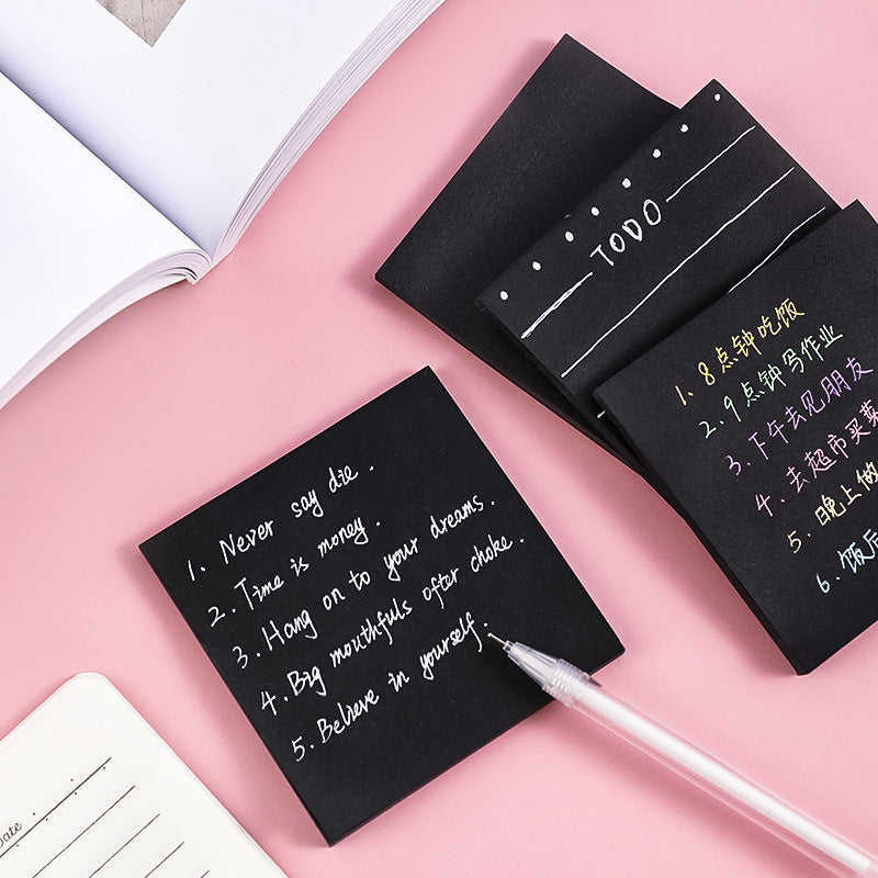 Paper Black Simple Post-it Notes