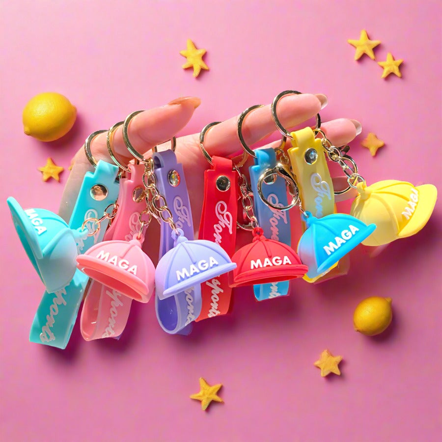 Cartoon Hat PVC Soft Keychain Creative Keychain