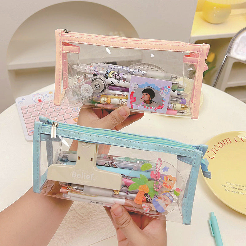 PU Transparent Pencil Case