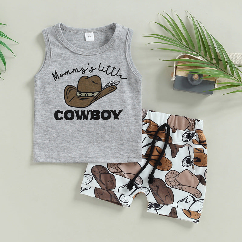 Cotton Western Cowboy Back Boys Suit