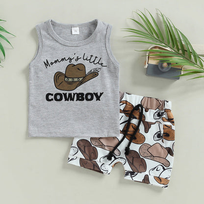 Cotton Western Cowboy Back Boys Suit