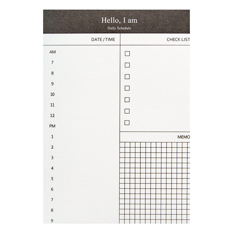 Simple Business Day Planning Paper Sticky Notes