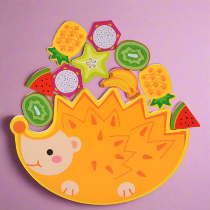 Hedgehog Fruit Balanced Beaded Stacked High Building Blocks