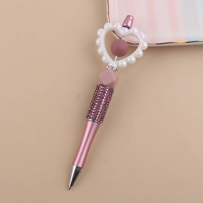 Beaded Pens Love Beaded Silicone Water Diamond Beaded