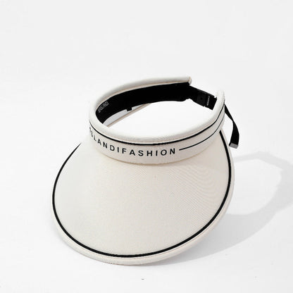 Children's Cotton UV Protection Large Brim Empty Top Hat