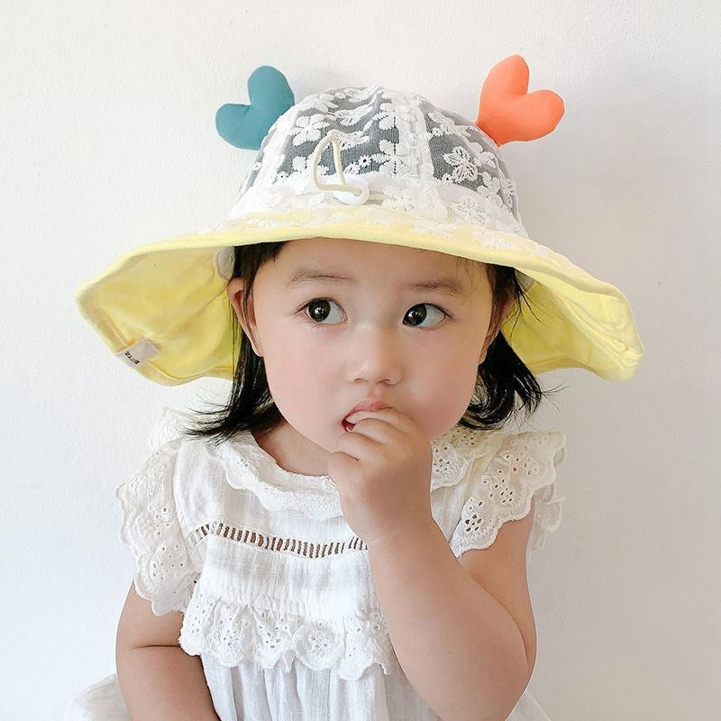 Cotton Mesh Kids Bucket Hat