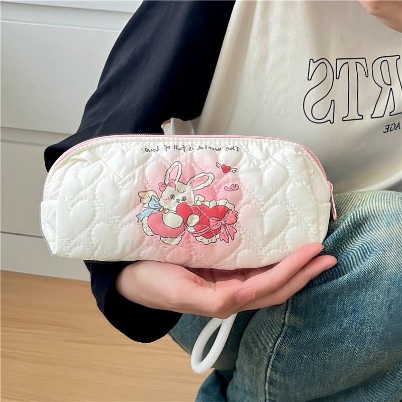 Large Capacity Printed Simple Polyester Pencil Case