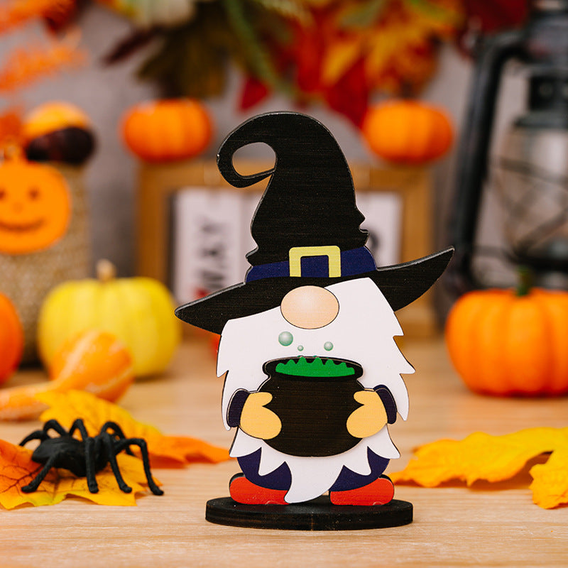 New Halloween Ghost Wood Ornaments