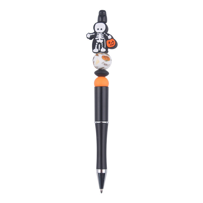 Beaded Pens DIY Handmade Cartoon Halloween Silicone Teether