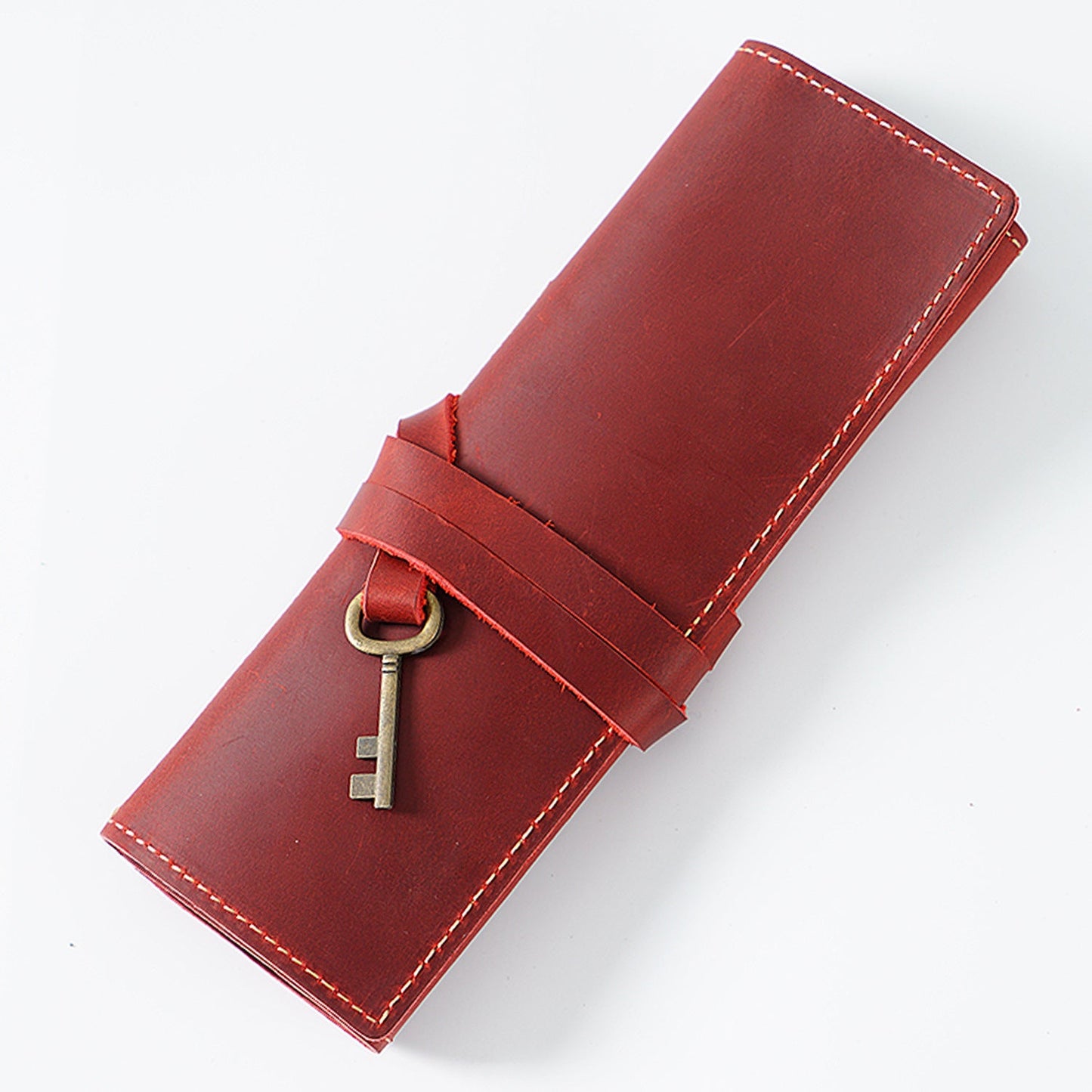 Cowhide Vintage Handmade Multifunctional Pencil Case
