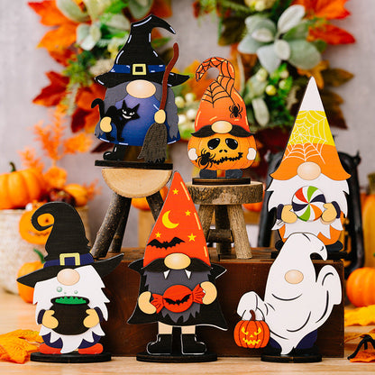New Halloween Ghost Wood Ornaments