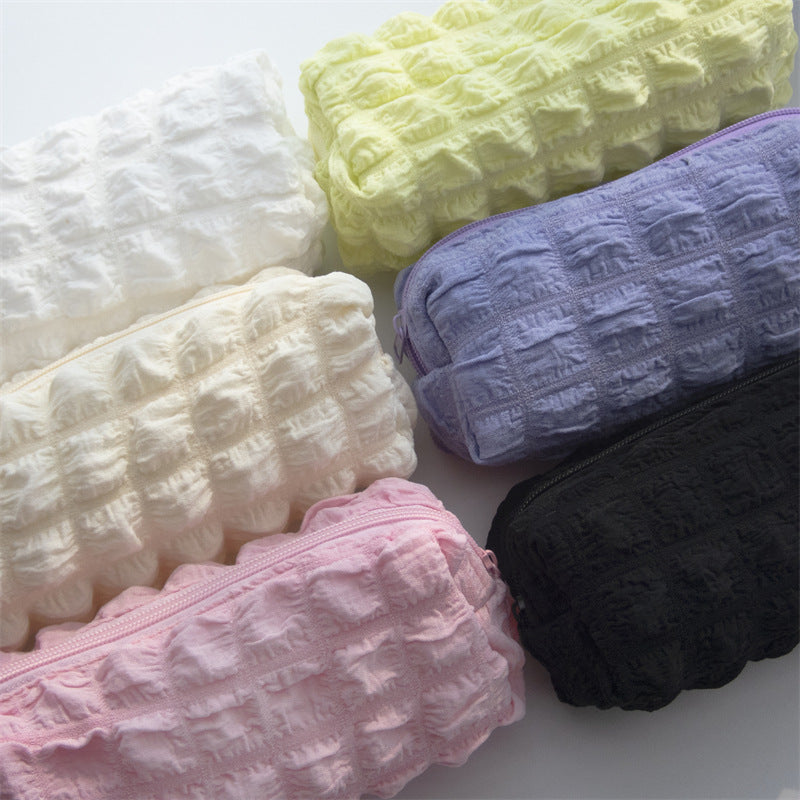 Large Capacity Puff Polyester Pencil Case