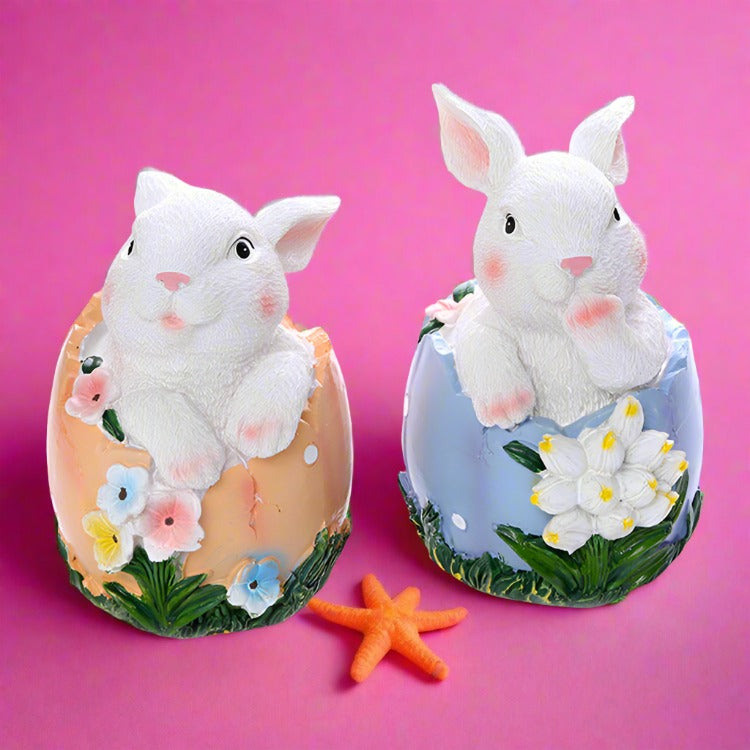 Rabbit Egg Resin Ornaments