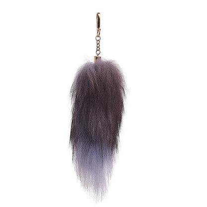 Oversized Fox Hair Pendant Keychains