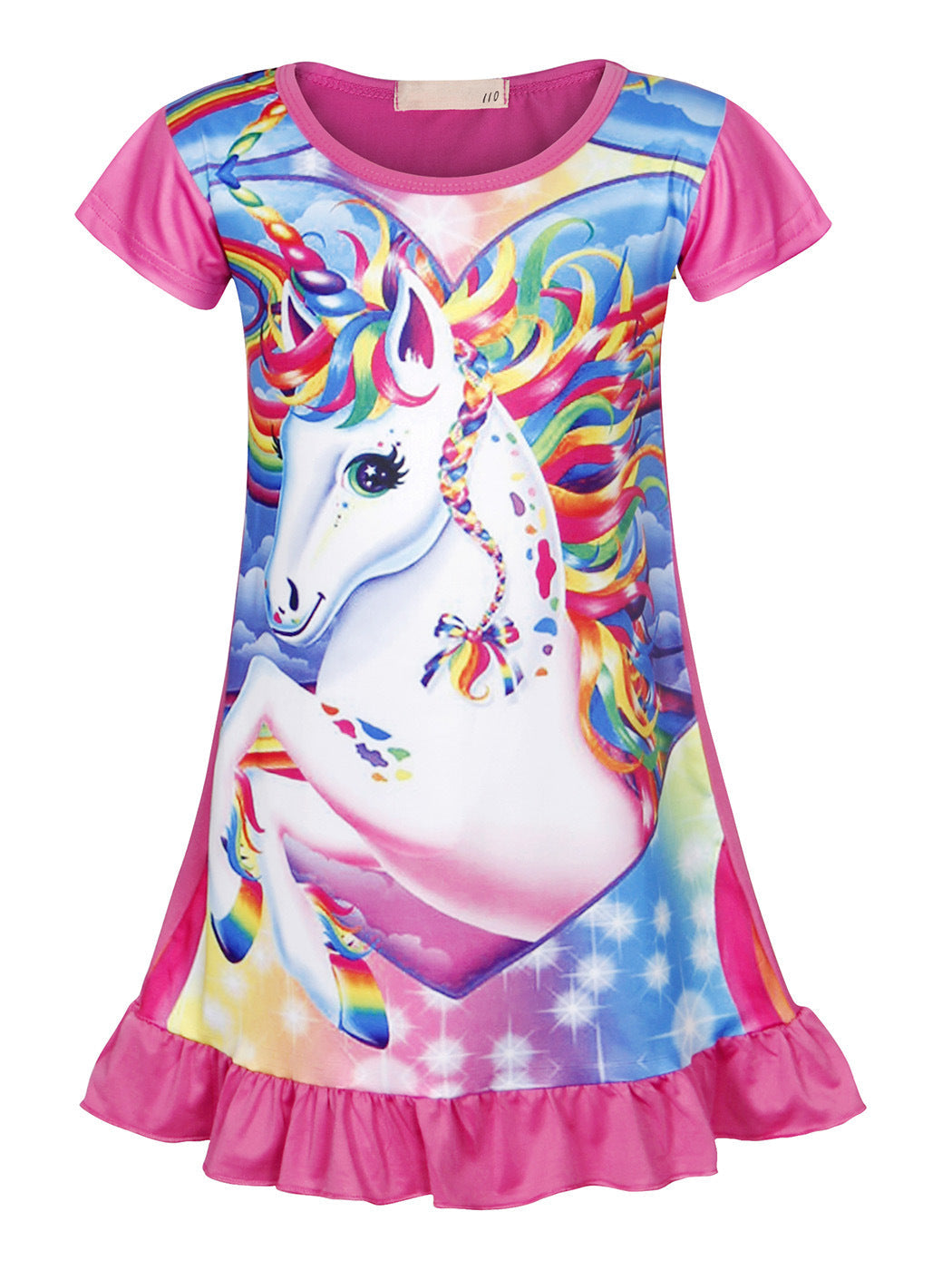 Wholesale Girls Unicorn Cotton Nightdress Baby Clothes