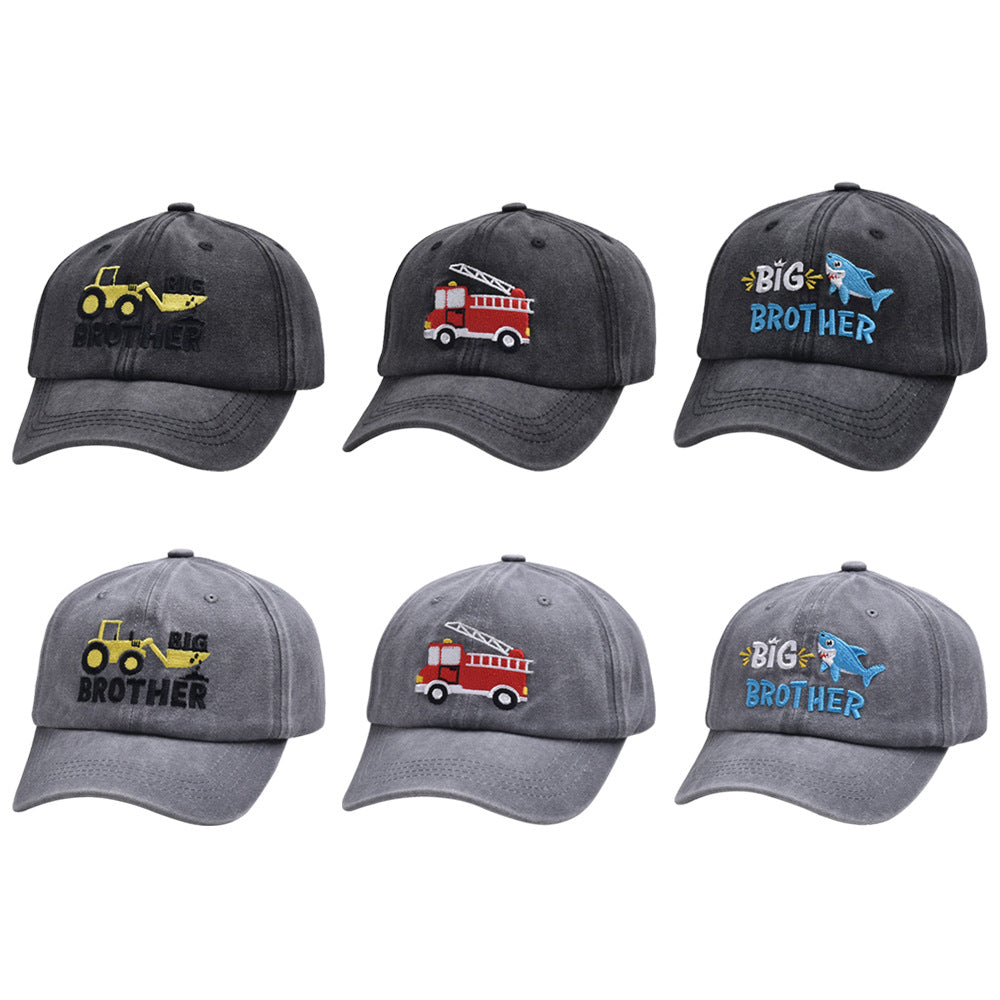 Cotton Embroidered Small Car Children's Baseball Caps