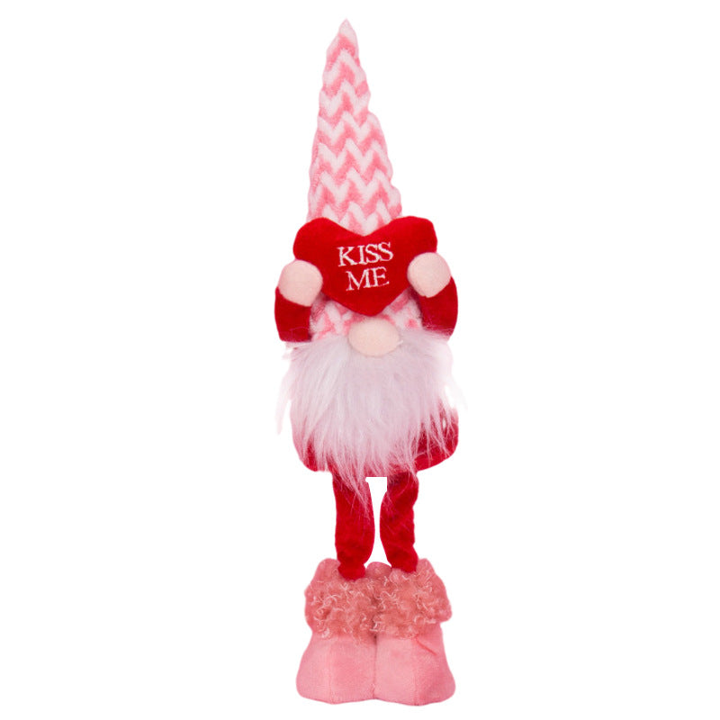 Valentine's Day Love Standing Fabric Doll Decoration