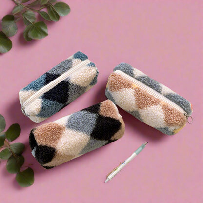 Plush Large Capacity Storage Pencil Bag