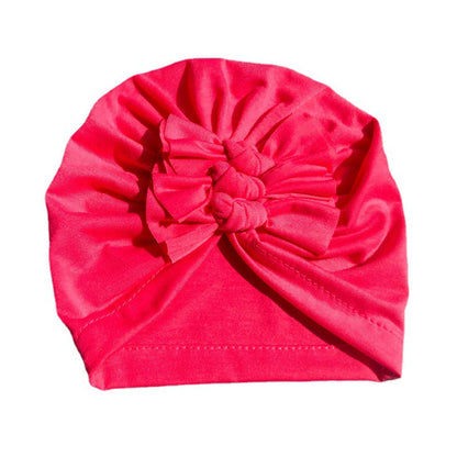 New Bow Baby Hat Spring And Autumn Solid Color Baby Hat Newborn Baby Hat 21 Colors Available Wholesale Baby Hats