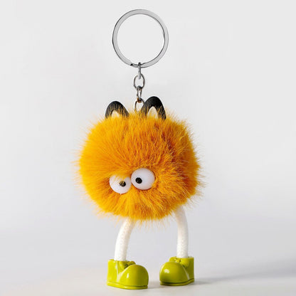 Cartoon Small Monster Animal Plush Keychain