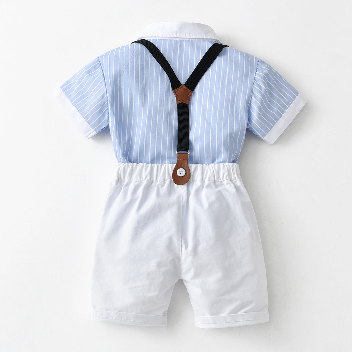 Children's Cotton Shirt and Suspender Four Piece Set