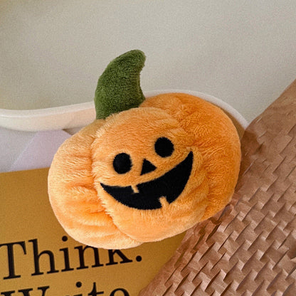 Halloween Cartoon Plush Little Ghost Keychain