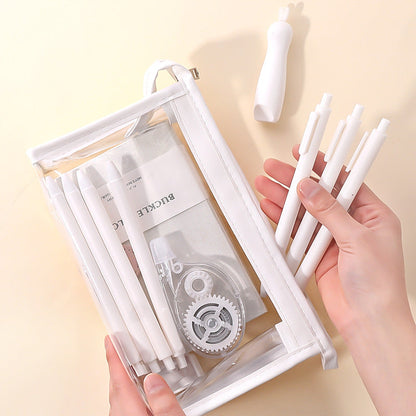 EVA Cartoon Transparent Pen Bag with Large Capacity
