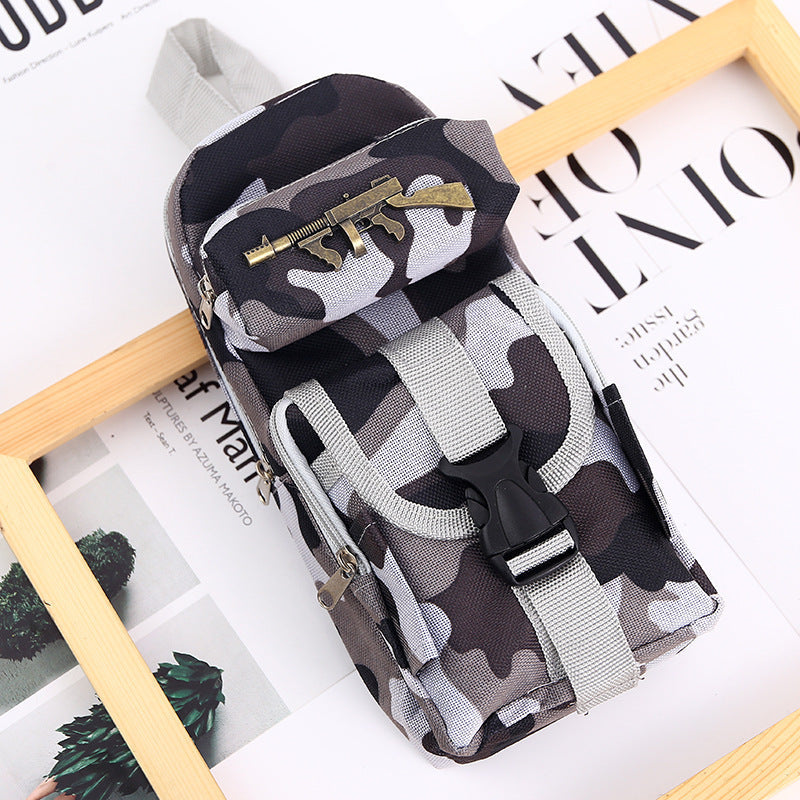 Oxford Cloth Camouflage Zipper Pen Bags